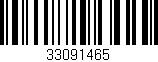 Código de barras (EAN, GTIN, SKU, ISBN): '33091465'