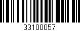 Código de barras (EAN, GTIN, SKU, ISBN): '33100057'