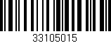 Código de barras (EAN, GTIN, SKU, ISBN): '33105015'