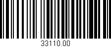 Código de barras (EAN, GTIN, SKU, ISBN): '33110.00'