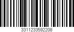 Código de barras (EAN, GTIN, SKU, ISBN): '3311233592208'