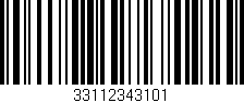 Código de barras (EAN, GTIN, SKU, ISBN): '33112343101'
