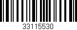 Código de barras (EAN, GTIN, SKU, ISBN): '33115530'
