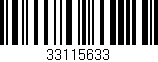 Código de barras (EAN, GTIN, SKU, ISBN): '33115633'