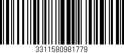 Código de barras (EAN, GTIN, SKU, ISBN): '3311580981779'