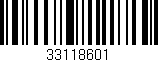 Código de barras (EAN, GTIN, SKU, ISBN): '33118601'