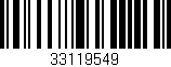 Código de barras (EAN, GTIN, SKU, ISBN): '33119549'