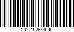 Código de barras (EAN, GTIN, SKU, ISBN): '3312192666030'
