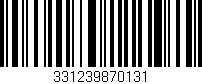 Código de barras (EAN, GTIN, SKU, ISBN): '331239870131'