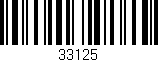 Código de barras (EAN, GTIN, SKU, ISBN): '33125'