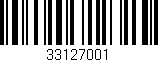 Código de barras (EAN, GTIN, SKU, ISBN): '33127001'