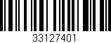 Código de barras (EAN, GTIN, SKU, ISBN): '33127401'