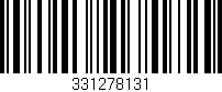 Código de barras (EAN, GTIN, SKU, ISBN): '331278131'