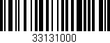 Código de barras (EAN, GTIN, SKU, ISBN): '33131000'