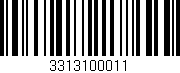 Código de barras (EAN, GTIN, SKU, ISBN): '3313100011'