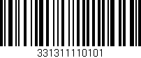 Código de barras (EAN, GTIN, SKU, ISBN): '331311110101'