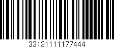 Código de barras (EAN, GTIN, SKU, ISBN): '33131111177444'