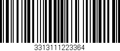 Código de barras (EAN, GTIN, SKU, ISBN): '3313111223364'