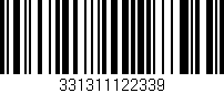 Código de barras (EAN, GTIN, SKU, ISBN): '331311122339'