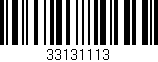 Código de barras (EAN, GTIN, SKU, ISBN): '33131113'