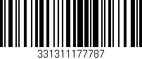 Código de barras (EAN, GTIN, SKU, ISBN): '331311177787'
