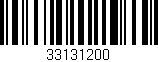 Código de barras (EAN, GTIN, SKU, ISBN): '33131200'