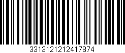 Código de barras (EAN, GTIN, SKU, ISBN): '3313121212417874'