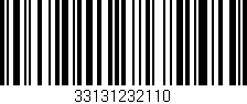 Código de barras (EAN, GTIN, SKU, ISBN): '33131232110'