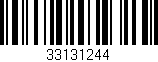 Código de barras (EAN, GTIN, SKU, ISBN): '33131244'