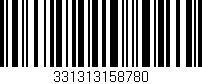 Código de barras (EAN, GTIN, SKU, ISBN): '331313158780'
