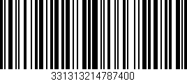 Código de barras (EAN, GTIN, SKU, ISBN): '331313214787400'