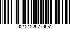 Código de barras (EAN, GTIN, SKU, ISBN): '33131329778952'