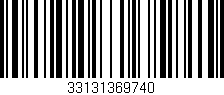 Código de barras (EAN, GTIN, SKU, ISBN): '33131369740'