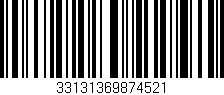 Código de barras (EAN, GTIN, SKU, ISBN): '33131369874521'