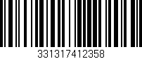 Código de barras (EAN, GTIN, SKU, ISBN): '331317412358'