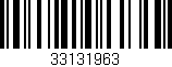 Código de barras (EAN, GTIN, SKU, ISBN): '33131963'