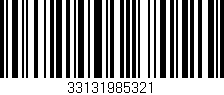 Código de barras (EAN, GTIN, SKU, ISBN): '33131985321'