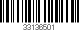 Código de barras (EAN, GTIN, SKU, ISBN): '33136501'