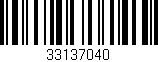 Código de barras (EAN, GTIN, SKU, ISBN): '33137040'