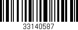 Código de barras (EAN, GTIN, SKU, ISBN): '33140587'