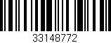 Código de barras (EAN, GTIN, SKU, ISBN): '33148772'