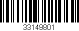Código de barras (EAN, GTIN, SKU, ISBN): '33149801'