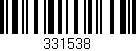 Código de barras (EAN, GTIN, SKU, ISBN): '331538'