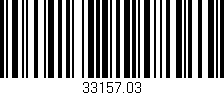 Código de barras (EAN, GTIN, SKU, ISBN): '33157.03'