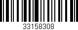 Código de barras (EAN, GTIN, SKU, ISBN): '33158308'