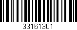 Código de barras (EAN, GTIN, SKU, ISBN): '33161301'