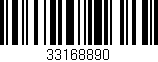 Código de barras (EAN, GTIN, SKU, ISBN): '33168890'