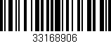 Código de barras (EAN, GTIN, SKU, ISBN): '33168906'