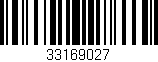 Código de barras (EAN, GTIN, SKU, ISBN): '33169027'