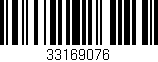 Código de barras (EAN, GTIN, SKU, ISBN): '33169076'